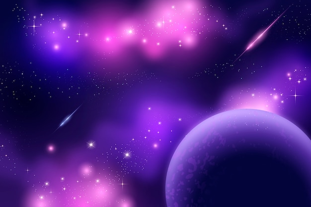 Gradient galaxy background