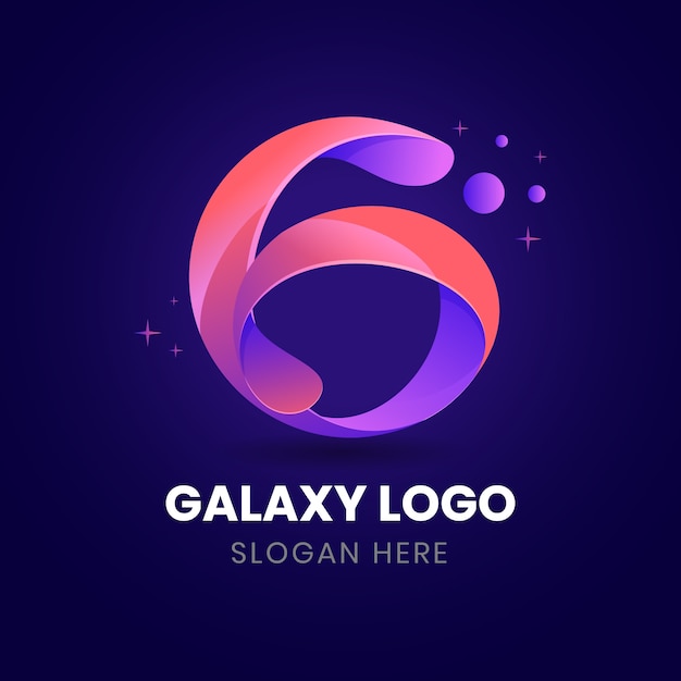 Gradient galaxy logo template