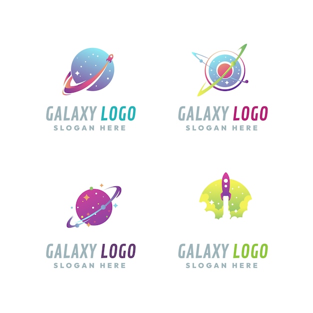 Gradient galaxy logo template