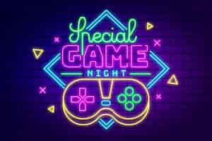 Free vector gradient game night background