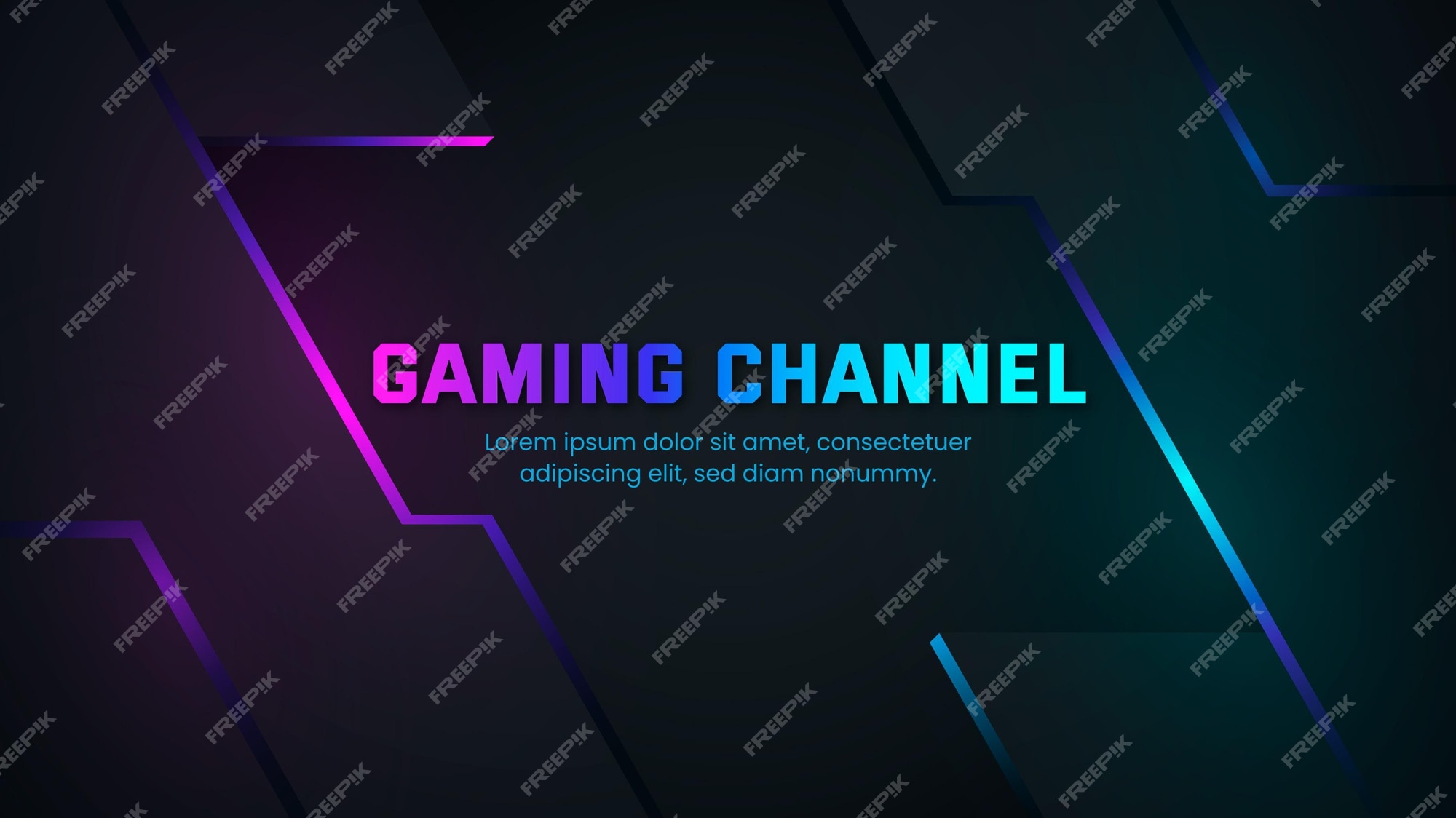 Gaming Youtube Banner - Free Vectors & PSDs to Download