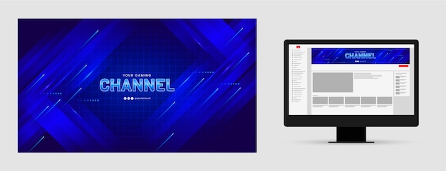 Градиент игрового канала YouTube