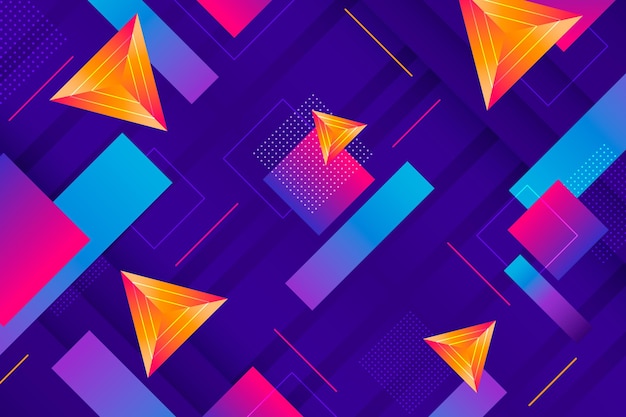 Gradient geometric background