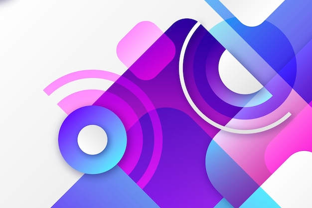 Gradient geometric background