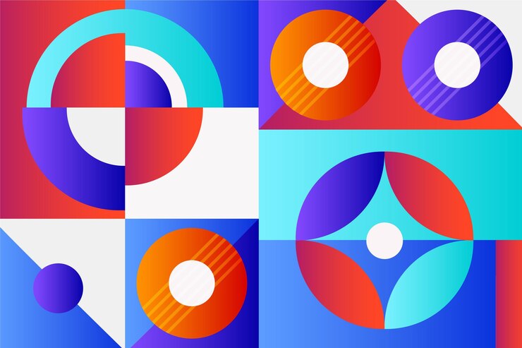 Free Vector gradient geometric background