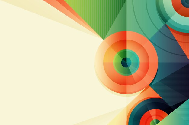 Gradient geometric background