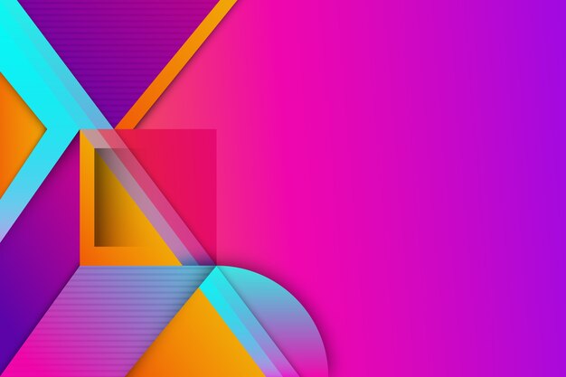 Gradient geometric background