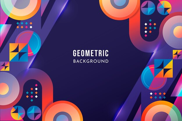 Gradient geometric background