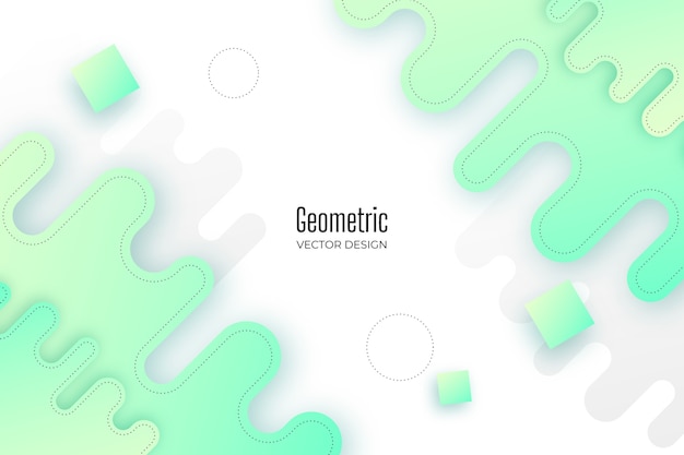 Бесплатное векторное изображение Градиентный геометрический фон