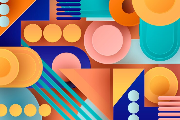 Free Vector gradient geometric background