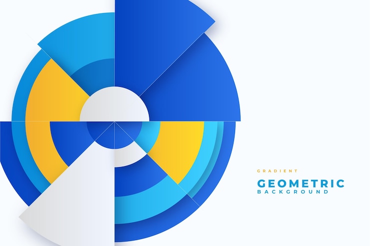 Free Vector gradient geometric background