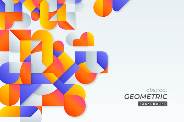 Gradient geometric background