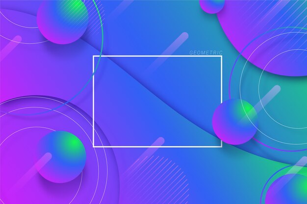 Gradient geometric background