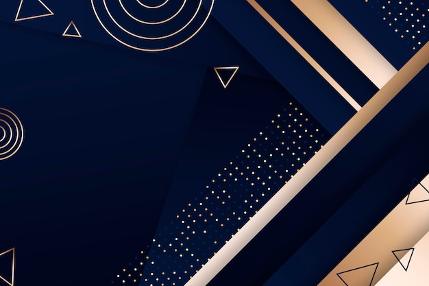 Free vector gradient geometric luxury background