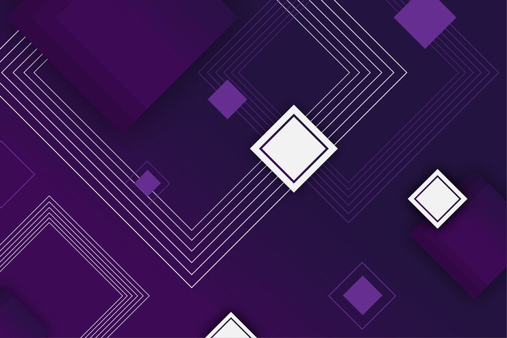 Free Vector gradient geometric models on dark background