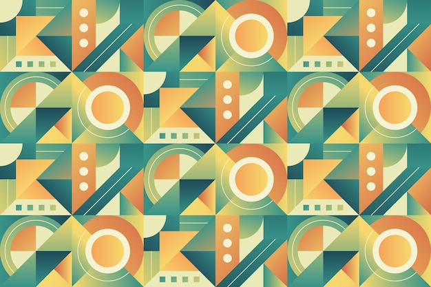 Free vector gradient geometric mosaic pattern design