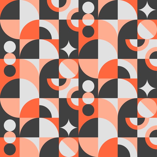 Gradient geometric mosaic pattern design