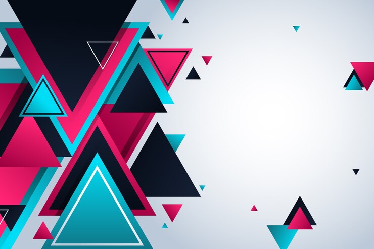 Free Vector gradient geometric polygonal shapes background