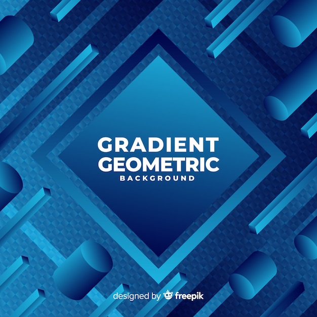 Gradient geometric shapes background