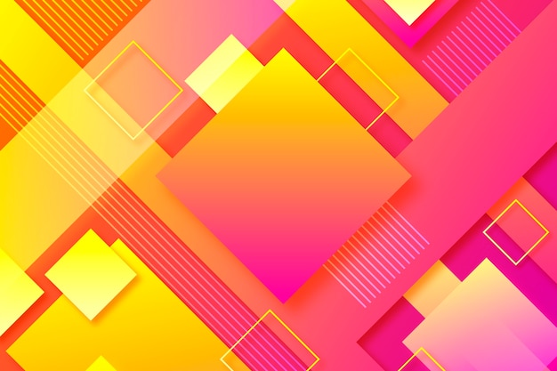 Gradient geometric shapes background