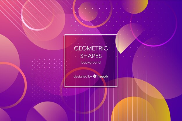 グラデーションの幾何学的図形の背景