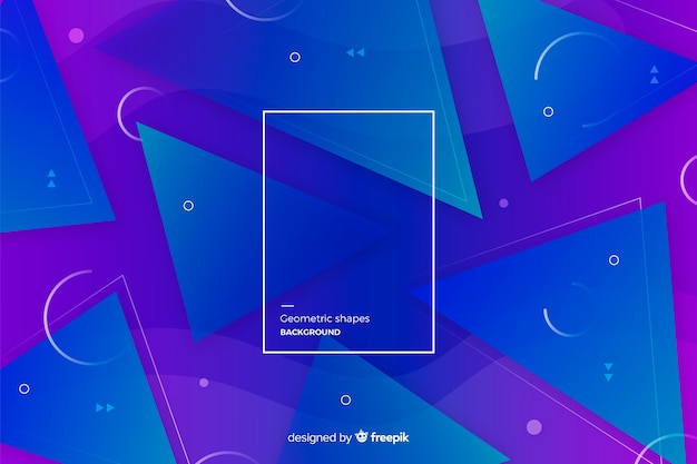 グラデーションの幾何学的図形の背景