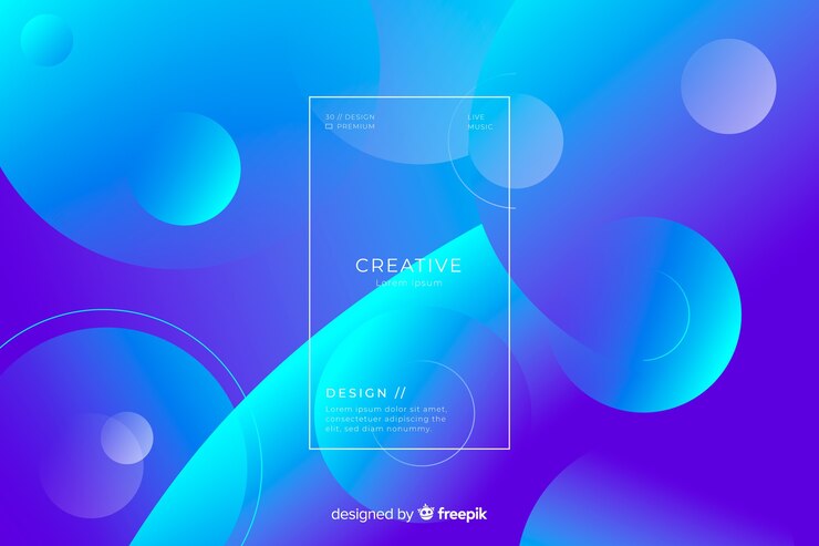 무료 Vector 그라디언트 도형 배경
