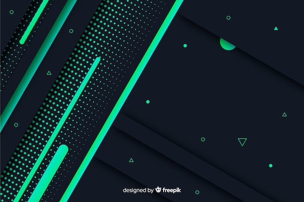 Free vector gradient geometric shapes background