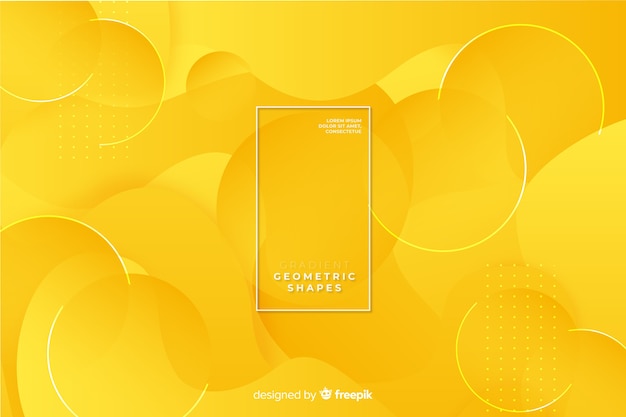 Free Vector gradient geometric shapes background
