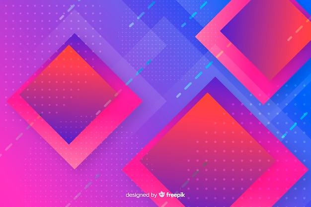 Gradient geometric shapes background