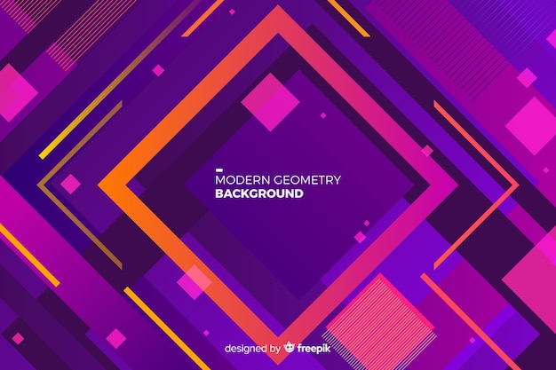 Gradient geometric shapes background