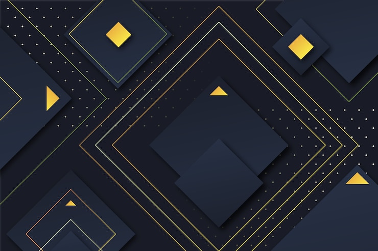 Free Vector gradient geometric shapes on dark background