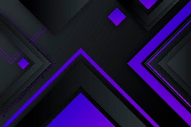 Gradient geometric shapes on dark background