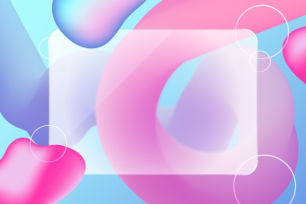 Gradient glassmorphing background