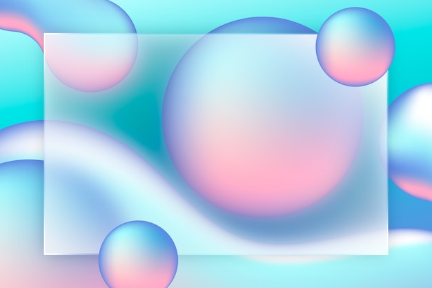 Gradient glassmorphing background