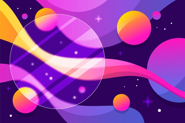 Gradient glassmorphism background