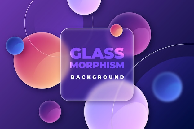 그라데이션 glassmorphism 배경