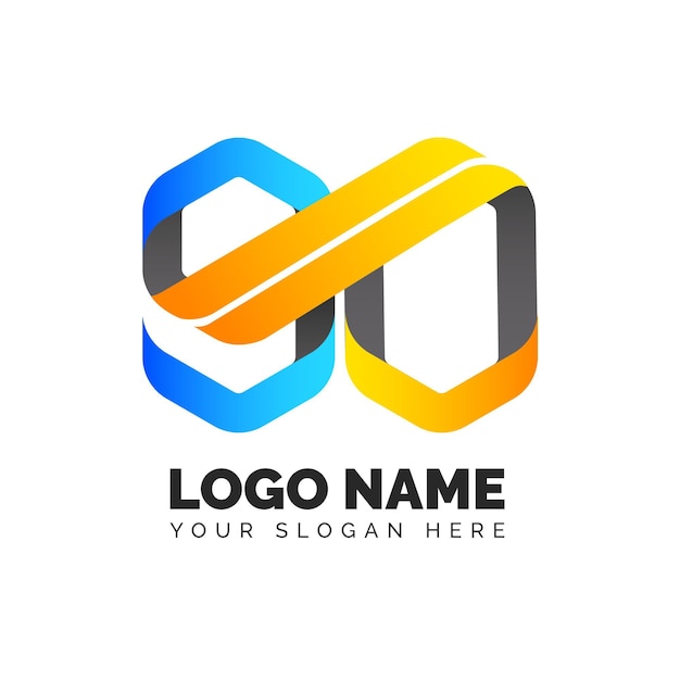 Free vector gradient go logo template