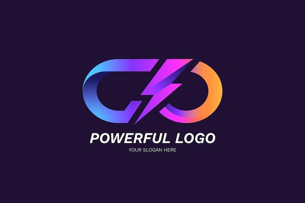 Gradient go logo template