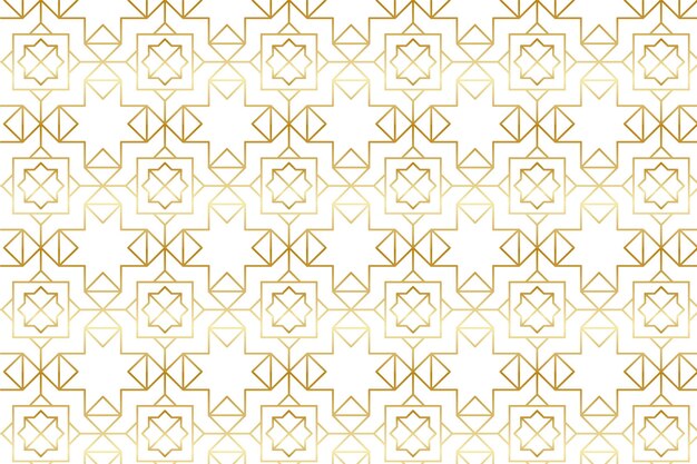 Gradient golden arabic pattern