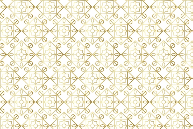 Gradient golden arabic pattern