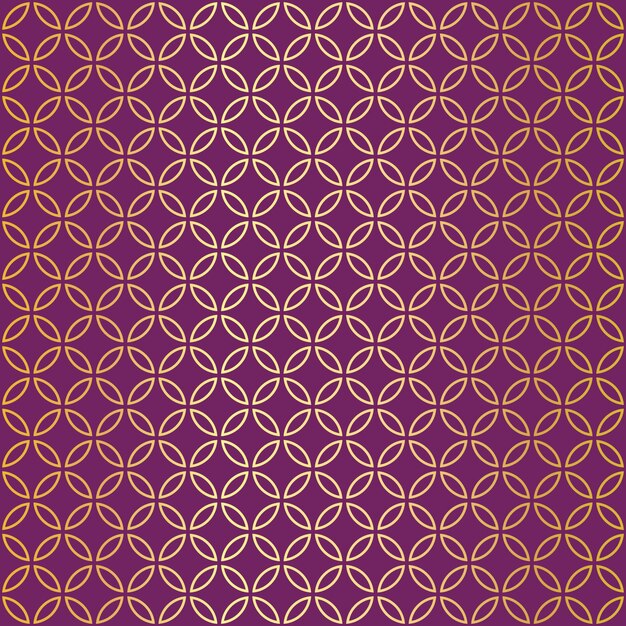 Gradient golden arabic pattern