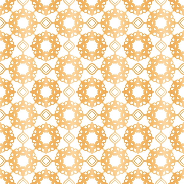 Free vector gradient golden arabic pattern