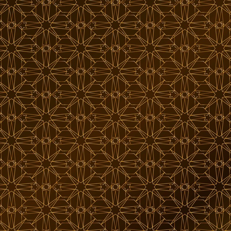 Free Vector gradient golden arabic pattern