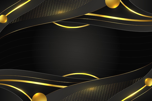 Free vector gradient golden background design