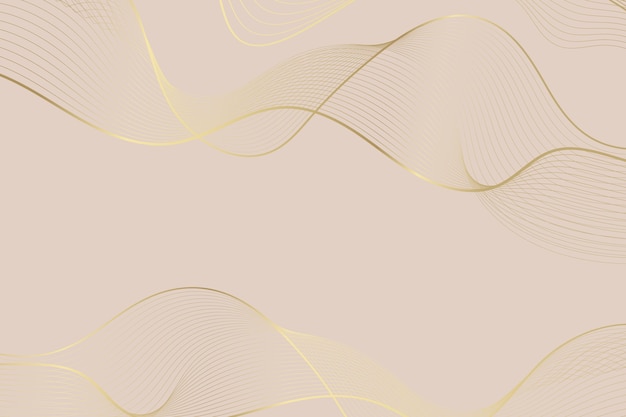 Free vector gradient golden linear background