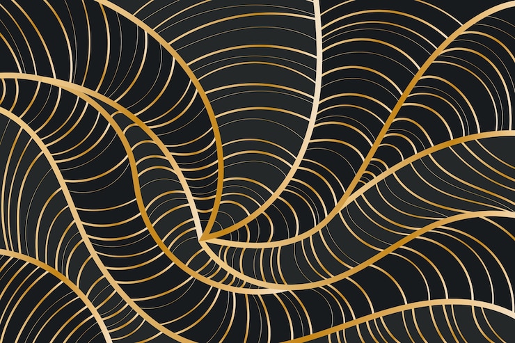 Free Vector gradient golden linear background