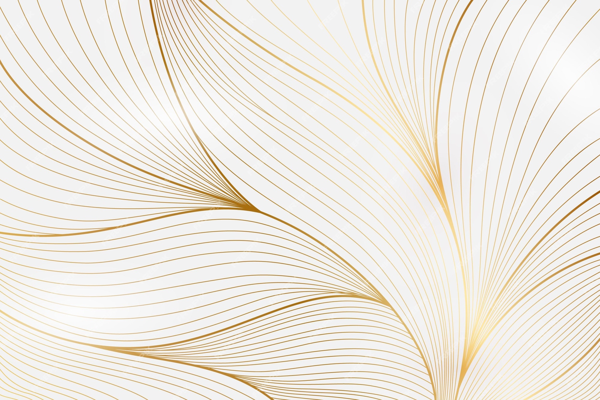 Free Vector | Gradient golden linear background