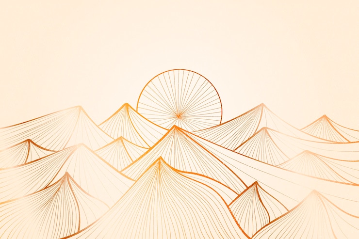 Free Vector gradient golden linear background