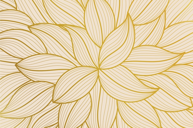 Free Vector gradient golden linear background